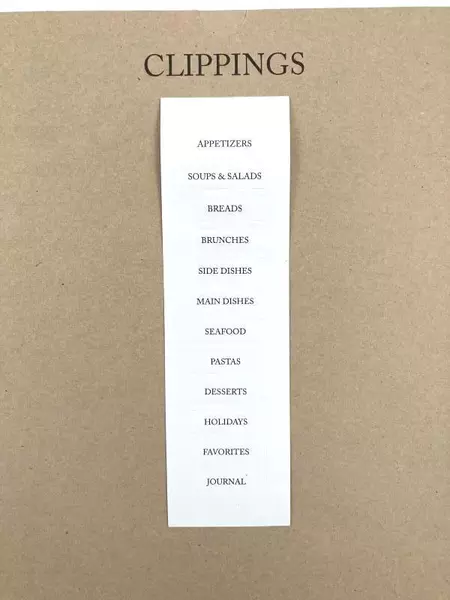 Recipe Journal Binder with Cards, Dividers & Protector Sheets - Brown