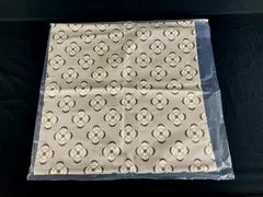 Bone Peridot Floral Pillow Cover Beige Gold 19.75" Square - Very Good Condition