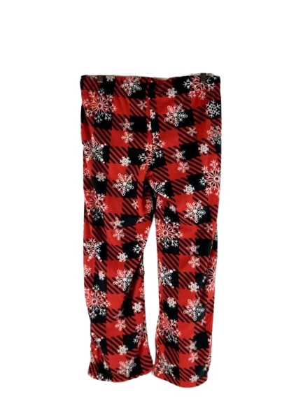 Lot of Greensource Junior's Christmas Pajama Pants M Red Black Snowflakes