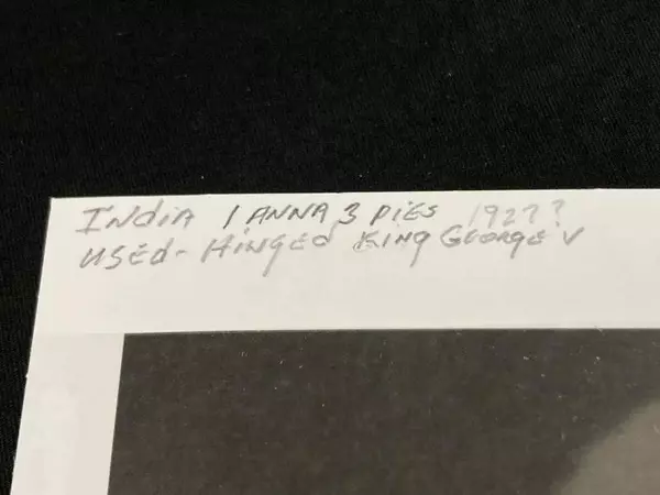 1927 India Postage Stamp King George V 1 Anna 3 Pies Used Hinged Purple