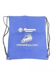 Western Hockey League Drawstring Backpack Tote Bag 14"x15.5" Blue