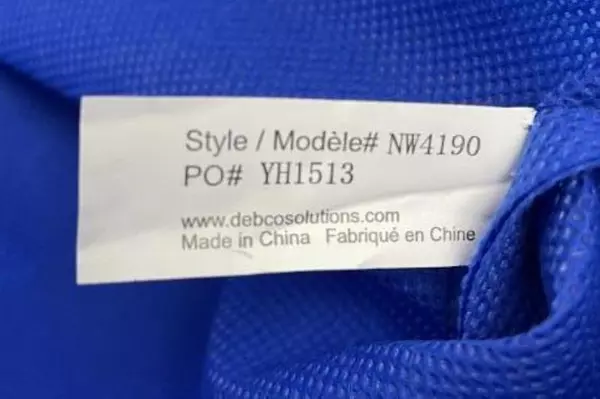 Western Hockey League Drawstring Backpack Tote Bag 14"x15.5" Blue