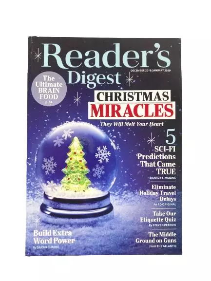 Reader's Digest Christmas Miracles Dec 2019 Jan 2020 Magazine Good Condition