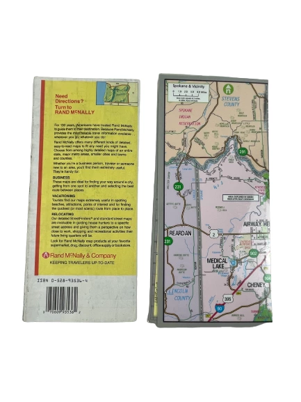 Lot of Rand McNally Maps: Deluxe Portland OR & Spokane EasyFinder