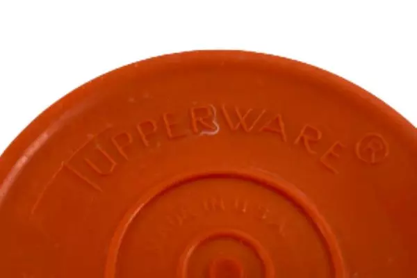 Lot of 2 Vintage Tupperware Tumblers - Yellow & Orange Plastic Cups