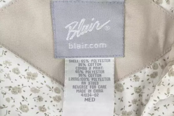 Blair Women's Medium Beige Jacket Floral Lining Full-Zip High Neck Pockets