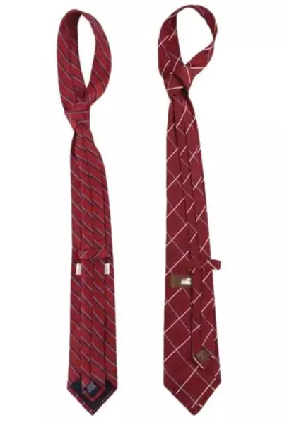 Lot of 2 Men's Ties Tasso Elba Silk & MW Finn Red Plaid Neckties