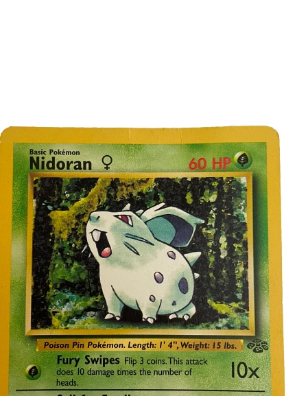 Vintage 1998 Pokemon Nidoran Female 57/64 Trading Card Good Condition