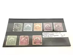 Lot of 8 Used Hungary Stamps 1926-1930 Hinged Crown of Sr. Stephen