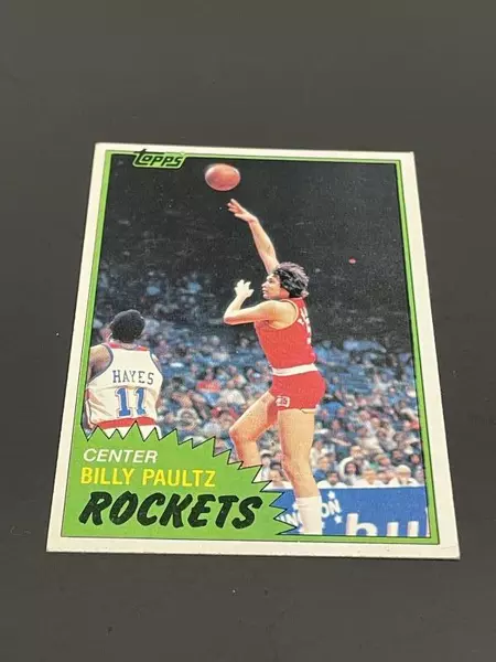 1981 Billy Paultz Topps Basketball Card Very Good Condition