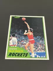 1981 Billy Paultz Topps Basketball Card Very Good Condition