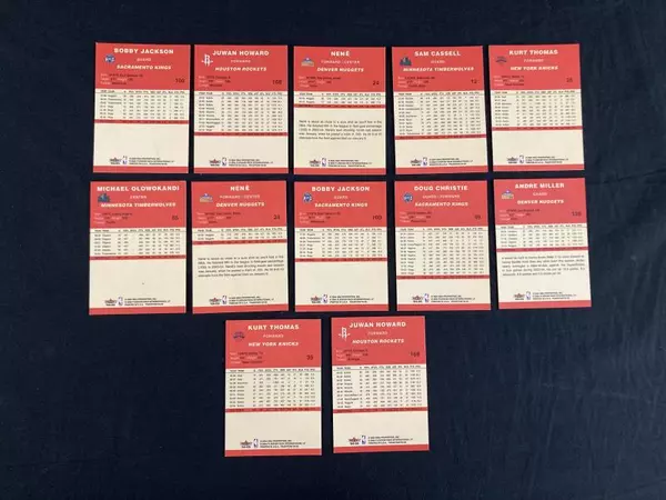 Fleer Traditions 2004 Basketball Cards Lot of 12 - Mint Timberwolves & Kings