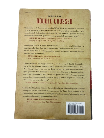 2019 Double Crossed by Matthew Avery Sutton Hardcover Book - Good Condition