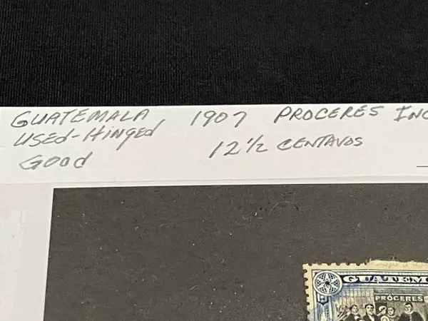 1907 Guatemala 12.5 Centavos Proceres Independencia Used Hinged Stamp