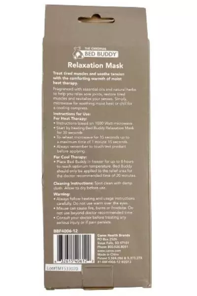 Lot of 2 Lavender Microwavable Eye Mask & Lap Blanket Spa Set - Relaxation