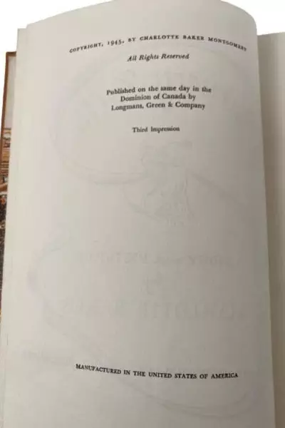 Necessary Nellie by Charlotte Baker 1945 Coward-McCann Hardcover 3rd Impression