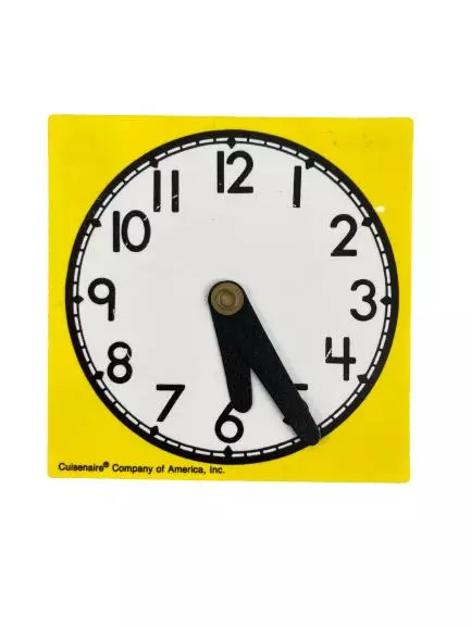 Lot of 3 Cuisenaire Clocks Teaching Tools for Telling Time - Good Condition