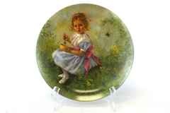1981 Reco Little Miss Muffet Porcelain Plate Mother Goose Series 3rd Issue