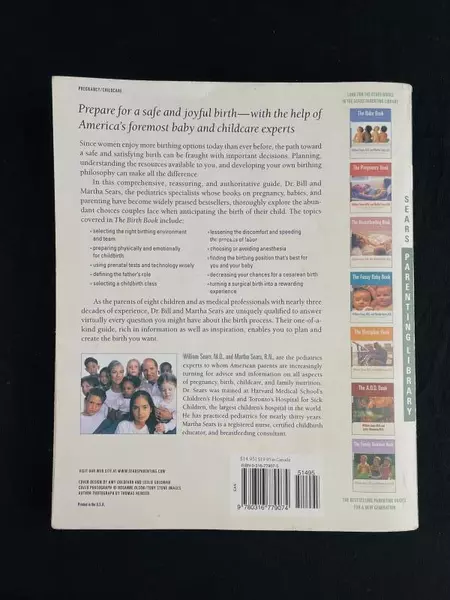 1994 The Birth Book by William Sears & Martha Sears - Parenting Library