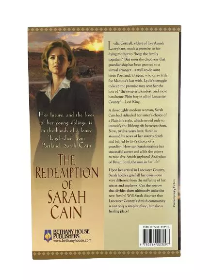 The Redemption of Sarah Cain by Beverly Lewis 2000 Vintage Paperback Book
