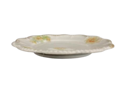 Vintage 1930s Steinmann Porcelain Salad Plate 8" Yellow Flowers Silesia