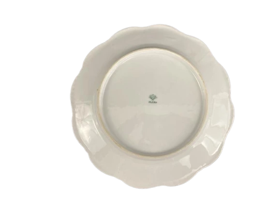 Vintage 1930s Steinmann Porcelain Salad Plate 8" Yellow Flowers Silesia