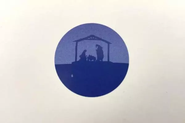 Lot of 5 Tri Land Silent Night Christmas Cards with Envelopes - Unused