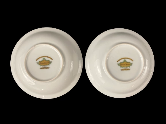 Grace China Graymont Gold Gild Fruit Bowls Lot of 2 Japan Modern Decor