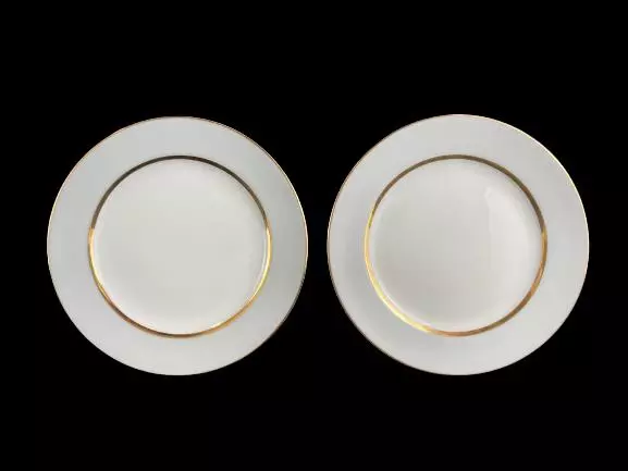 Grace China Graymont Gold Gild Bread Plates Lot of 2 Modern Japan 6.5"