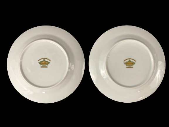 Grace China Graymont Gold Gild Salad Plates Lot of 2 Modern Japan