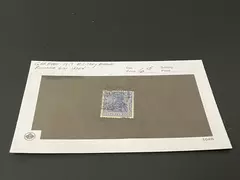 1917 Germany Military Administration Stamp Used Blue & White Collectible