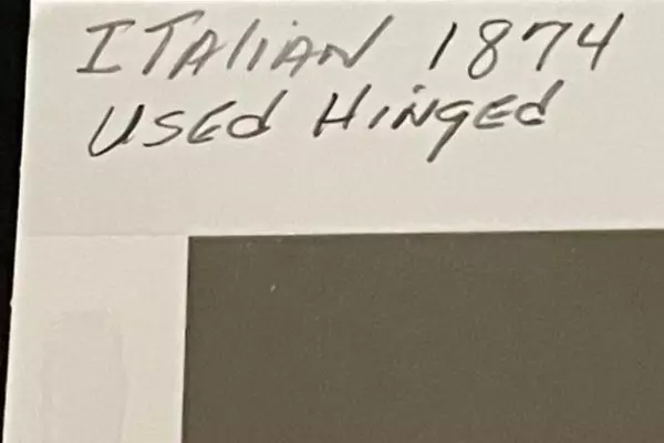 1874 Used Italian Postage Stamp Poste Italiane Fine Condition Red & White
