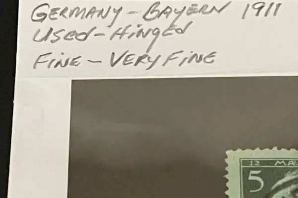 Lot of 2 Very Fine Used 1911 Bayern Postage Stamps - Collectible