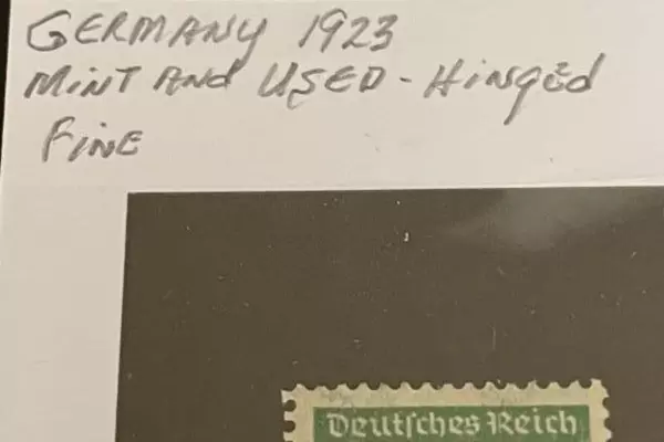 1923 Germany Postage Stamps Lot of 3 Mint Hinged Fine Condition Collectible