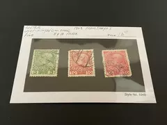Lot of 3 1908 Austria Postage Stamps Used Hinged Fine Condition