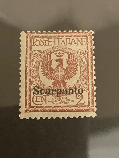 Italian Colonies Stamps Lot of 2 Mint Hinged 1912-1916 Scarpanto Lipso