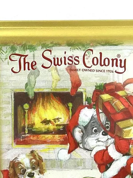 Lot of Swiss Colony Christmas Tins - Santa Mouse & Tree Collectibles