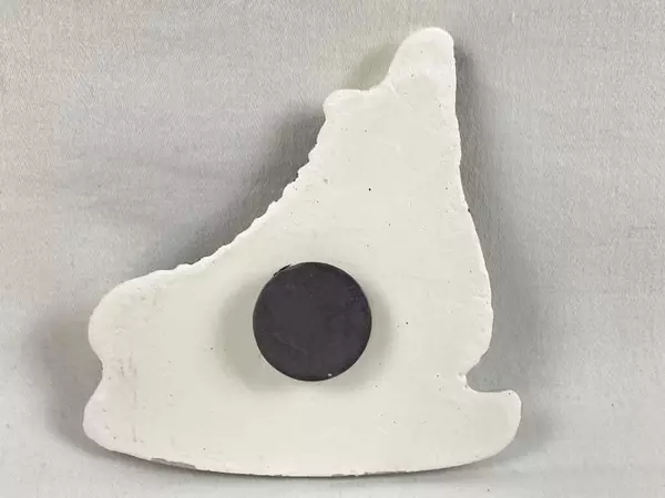 Ice Skate Magnet - Black Red White Silver - Winter Sports Decor Collectible