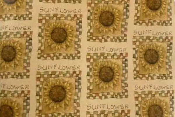 Sally Foster Sunflower Gift Wrap Roll Rustic Yellow Beige 24" Long