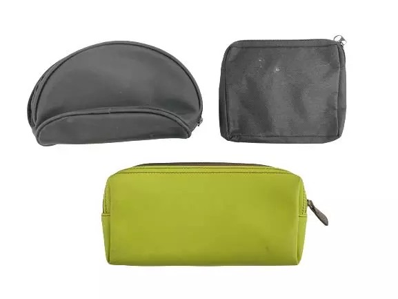 Lot of 3 Glenroyal Chic Garden Purses - Black & Green, Good Condition