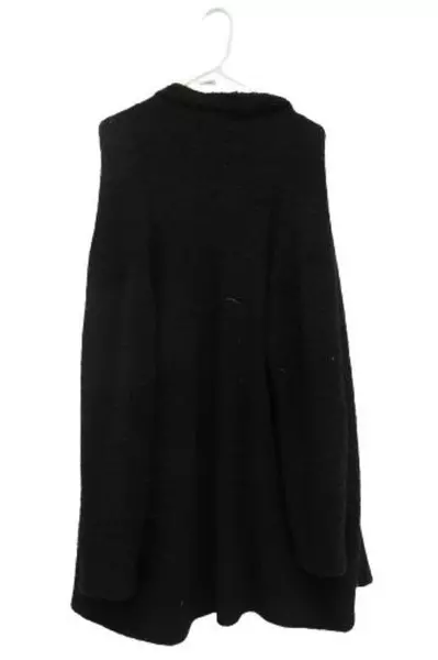 Saks Fifth Avenue Women's Black Open Front Cardigan Sweater Size Large