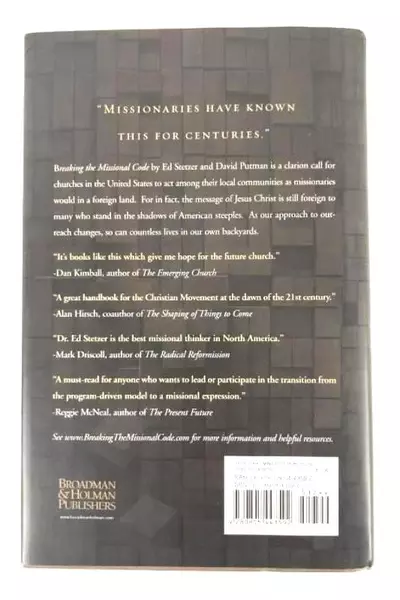 Breaking The Missional Code by Ed Stetzer & David Putman Hardcover Book