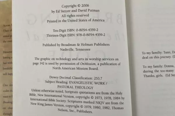 Breaking The Missional Code by Ed Stetzer & David Putman Hardcover Book