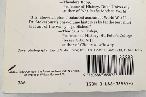 Vintage A Short History of World War II by James L. Stokesbury 1980 PB