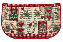 Holiday Accent Rug Sugar Cookie Recipe Design Multi-Color 29.5"x18"