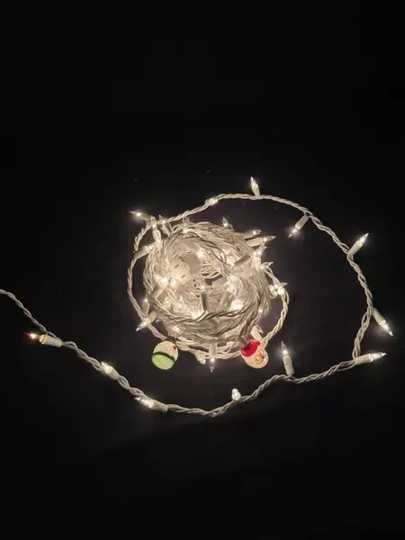 25ft White Christmas Lights with Santa & Snowman - Indoor/Outdoor Decor