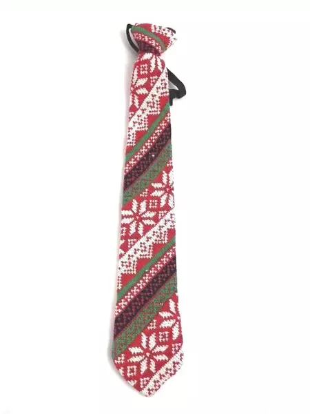 Lot of 3 Christmas Mama Bear Slippers, Beanie & Light-Up Tie - Pre-Owned