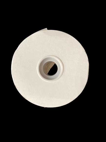 Uline S19580W 1.5" x 50 Yards White Satin Ribbon Spool - Good Condition