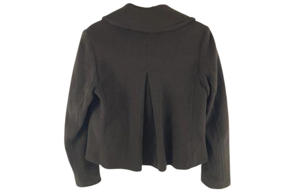 International Concepts Women's Brown Double Breasted Jacket Coat Size M