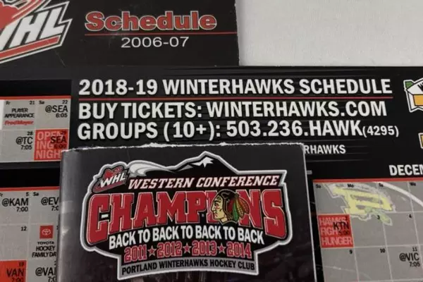 Portland Winterhawks 2018-2019 Magnet & Schedules Lot for Fans & Collectors